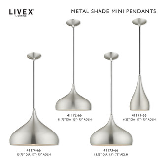 1 Lt Brushed Aluminum Mini Pendant (108|41172-66)