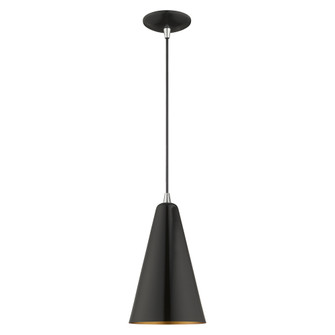 1 Lt Shiny Black Mini Pendant (108|41175-68)