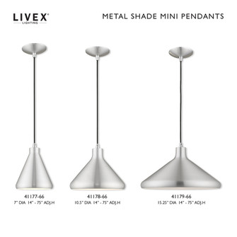 1 Lt Brushed Aluminum Mini Pendant (108|41178-66)