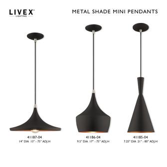 1 Lt Black Mini Pendant (108|41185-04)