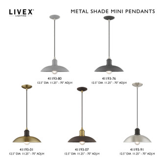 1 Lt Nordic Gray Mini Pendant (108|41193-80)