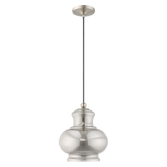 1 Lt Brushed Nickel Mini Pendant (108|41243-91)