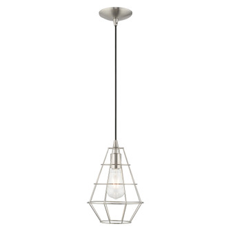 1 Lt Brushed Nickel Mini Pendant (108|41322-91)