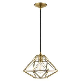 1 Lt Antique Brass Mini Pendant (108|41323-01)