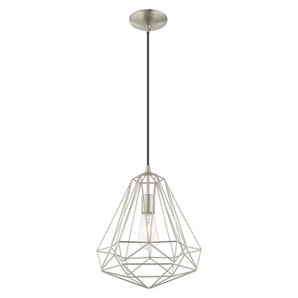 1 Lt Brushed Nickel Mini Pendant (108|41324-91)