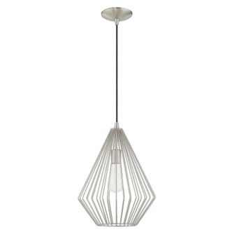 1 Lt Brushed Nickel Mini Pendant (108|41325-91)