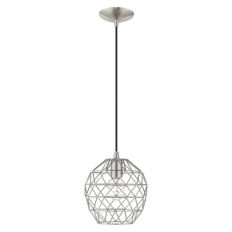 1 Lt Brushed Nickel Mini Pendant (108|41326-91)