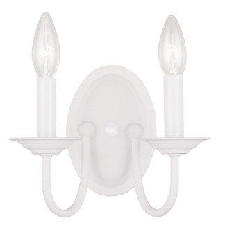 2 Light White Wall Sconce (108|4152-03)