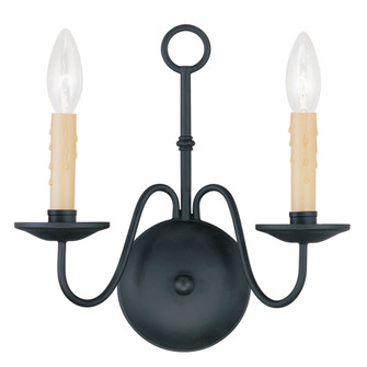 2 Light Black Wall Sconce (108|4492-04)