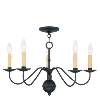 5 Light Black Chandelier (108|4495-04)