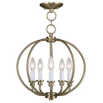 5 Light AB Chain Lantern/Ceiling Mount (108|4665-01)
