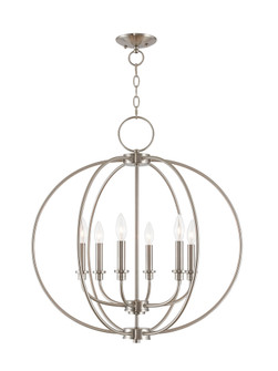 6 Light Brushed Nickel Chandelier (108|4666-91)