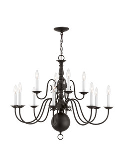 12 Light Bronze Chandelier (108|5014-07)
