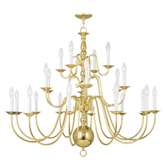 22 Light Polished Brass Chandelier (108|5015-02)