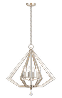 6 Light Polished Nickel Chandelier (108|50666-35)