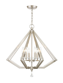6 Light Brushed Nickel Chandelier (108|50666-91)