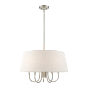 6 Lt Brushed Nickel Pendant Chandelier (108|50805-91)