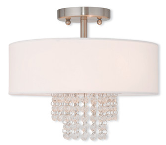 2 Light Brushed Nickel Ceiling Mount (108|51026-91)