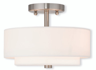 2 Light Brushed Nickel Ceiling Mount (108|51042-91)