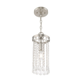 1 Lt Brushed Nickel Mini Pendant (108|51062-91)