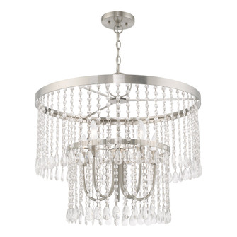 5 Lt Brushed Nickel Pendant Chandelier (108|51065-91)