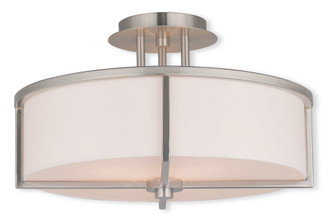 3 Light Brushed Nickel Ceiling Mount (108|51074-91)
