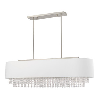 5 Lt Brushed Nickel Linear Chandelier (108|51126-91)