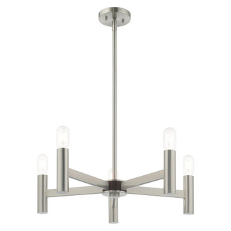 5 Lt Brushed Nickel Chandelier (108|51135-91)