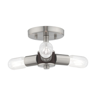 3 Lt Brushed Nickel Ceiling Mount (108|51137-91)