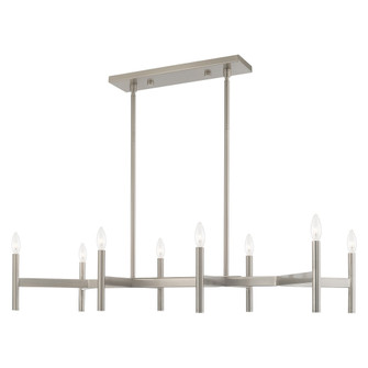 8 Lt Brushed Nickel Linear Chandelier (108|51178-91)