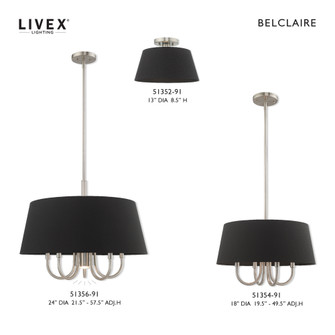 1 Lt Brushed Nickel Ceiling Mount (108|51352-91)