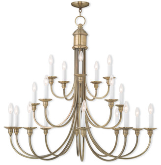 20 Light Antique Brass Foyer Chandelier (108|5140-01)