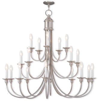 20 Light Brushed Nickel Foyer Chandelier (108|5140-91)