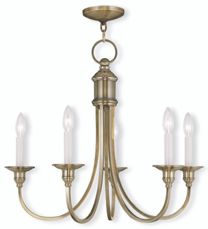 5 Light Antique Brass Chandelier (108|5145-01)