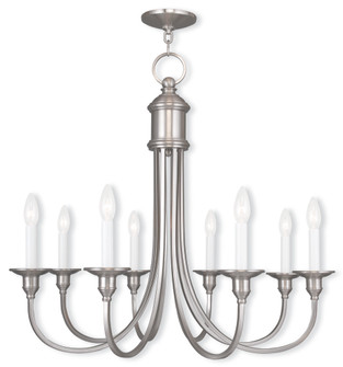 8 Light Brushed Nickel Chandelier (108|5148-91)