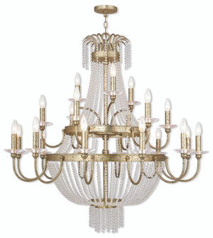 21 Light Winter Gold Foyer Chandelier (108|51877-28)