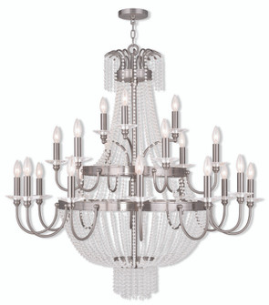 21 Light Brushed Nickel Foyer Chandelier (108|51877-91)