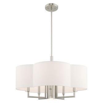 6 Lt Brushed Nickel Pendant Chandelier (108|51925-91)