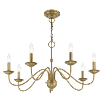 7 Lt Antique Brass Chandelier (108|52167-01)