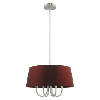 4 Lt Brushed Nickel Pendant Chandelier (108|52904-91)