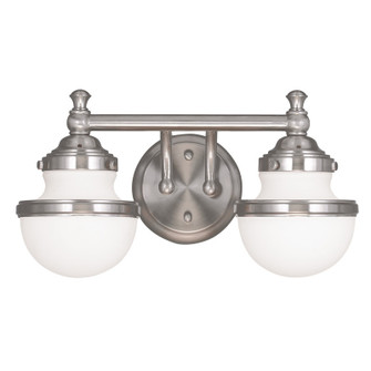 2 Light Brushed Nickel Bath Light (108|5712-91)