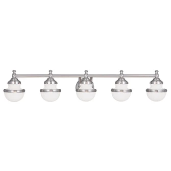 5 Light Brushed Nickel Bath Light (108|5715-91)