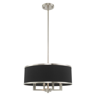 4 Lt Brushed Nickel Pendant Chandelier (108|60404-91)