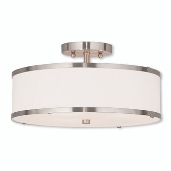 3 Light Brushed Nickel Ceiling Mount (108|62628-91)