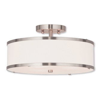 3 Light Brushed Nickel Ceiling Mount (108|62628-91)