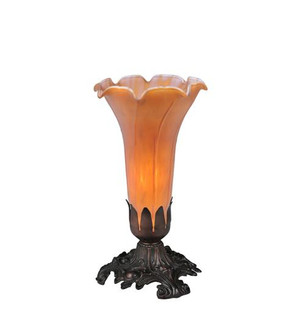 8'' High Amber Pond Lily Victorian Mini Lamp (96|11244)