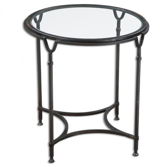 Uttermost Samson Glass Side Table (85|24469)