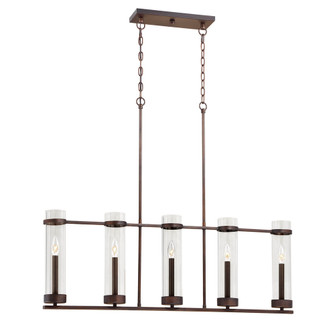 Milan 5-Light Island Rubbed Bronze (670|1975-RBZ)
