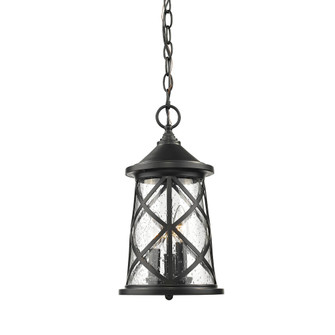 Gordon 3-Light Outdoor Hanging Lantern Powder Coated Black (670|2504-PBK)