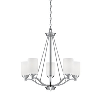 Durham 5-Light Chandelier Ceiling Light Satin Nickel (670|3155-SN)